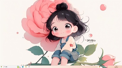 小清新鲜花女孩