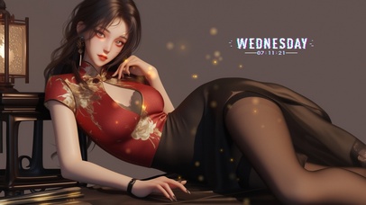 丰满，一对大眼很有神