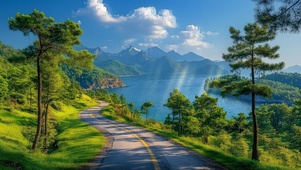 护眼山间公路
