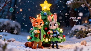 圣诞树下-朱迪与尼克