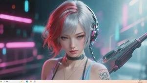 炫酷女孩桌面主题