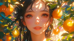 阳光橘子少女