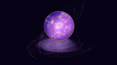 梦幻粉紫色 唯美星云命运之轮