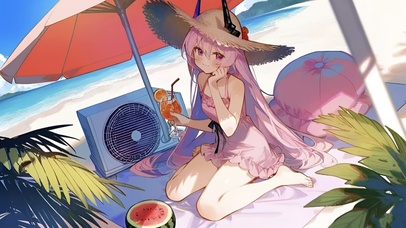 海边泳装少女-特蕾西娅