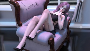长腿细高跟美女