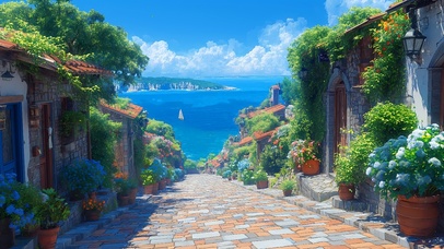 治愈海边小镇