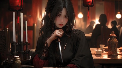 暗黑系酷帅美少女