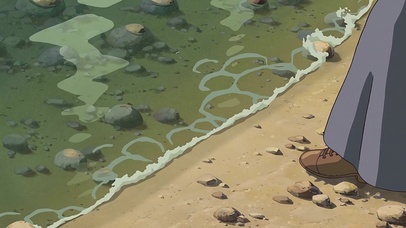 4K吉卜力风海边