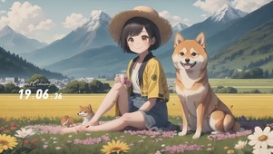 女孩与狗