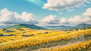 唯美治愈插画乡村田园