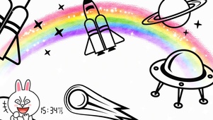 搞笑兔子宇宙彩虹