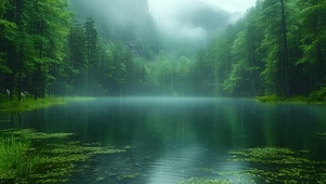 烟翠雨湖