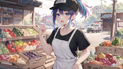 小菜铺的紫发姑娘