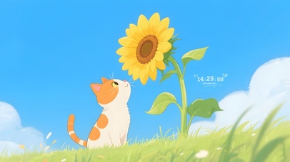 向日葵猫咪