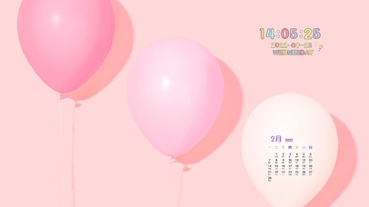 快乐甜心-带时钟日历