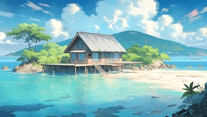 海岛小屋
