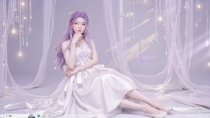 白色礼服少女