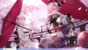 樱花和服少女