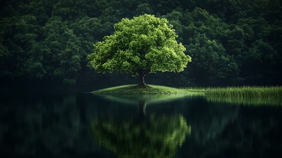 独树静水间