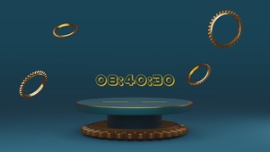 简约黄金齿轮