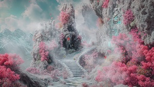治愈AI插画