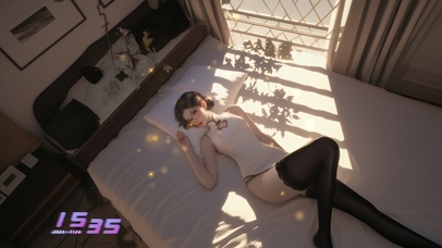 她的轮廓犹如画作般完美