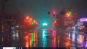 赛博雨夜—【主题桌面】