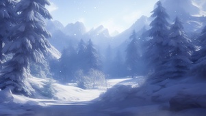 雪季森林
