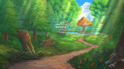 唯美治愈绿草森林