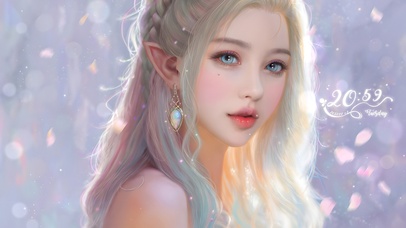 唯美清纯精灵美女