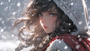 雪地美女