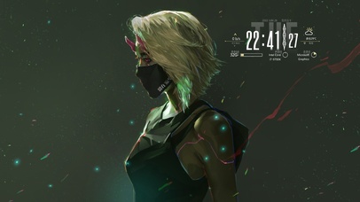 炫酷赛博朋克少女