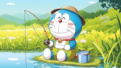 垂钓哆啦A梦