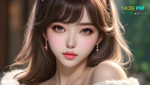 绝色棕发美少女