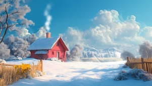 雪中小屋