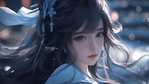 4K唯美清纯古风女神