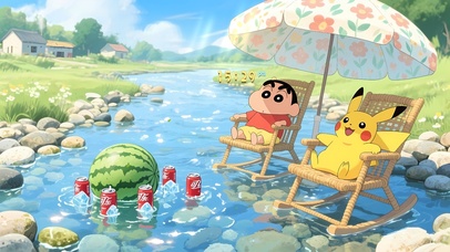 悠闲惬意的夏天