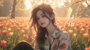 清纯治愈女孩