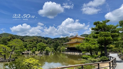 唯美小桥流水寺庙