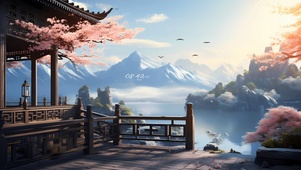 4K唯美古风仙境