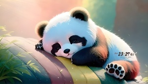 4k休憩的熊猫宝宝