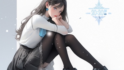 黑丝大长腿少女