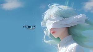 可爱蒙眼女孩