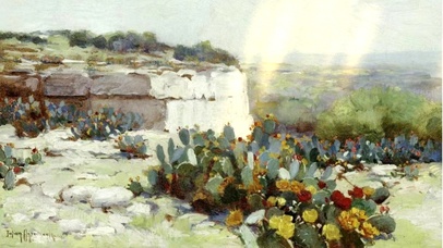 沙漠油画  壁纸