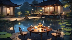 小院纳凉