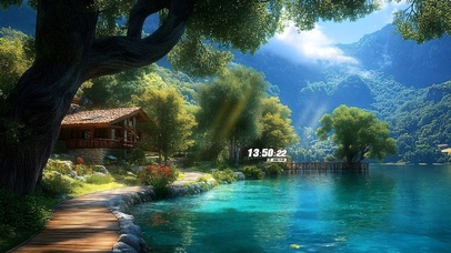 治愈护眼碧水山庄