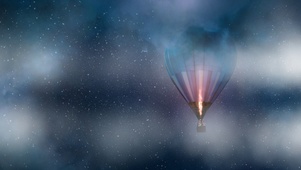 热气球的星空