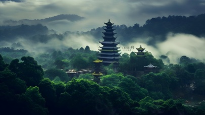 4K唯美意境 灵隐寺	