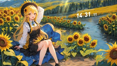 治愈向日葵女生