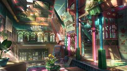 治愈夏日午后房屋